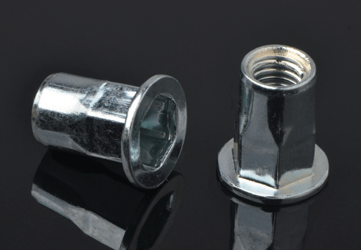 Baja datar kepala body-hex body rivet nut jenis terbuka