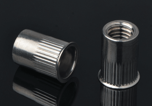 Stainless steel mengurangi jenis kepala knurled body rivet nut terbuka