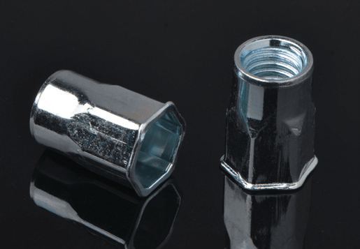 Baja mengurangi hex head body hex body rivet nut jenis terbuka