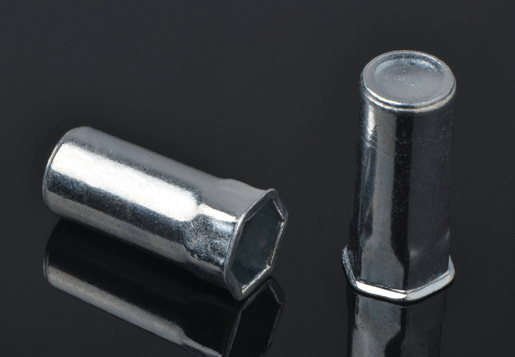 Baja mengurangi hex head body hex body rivet mur tipe ujung tertutup